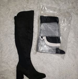 Unisa Womens Bryant Over the Knee Block Heel Boots